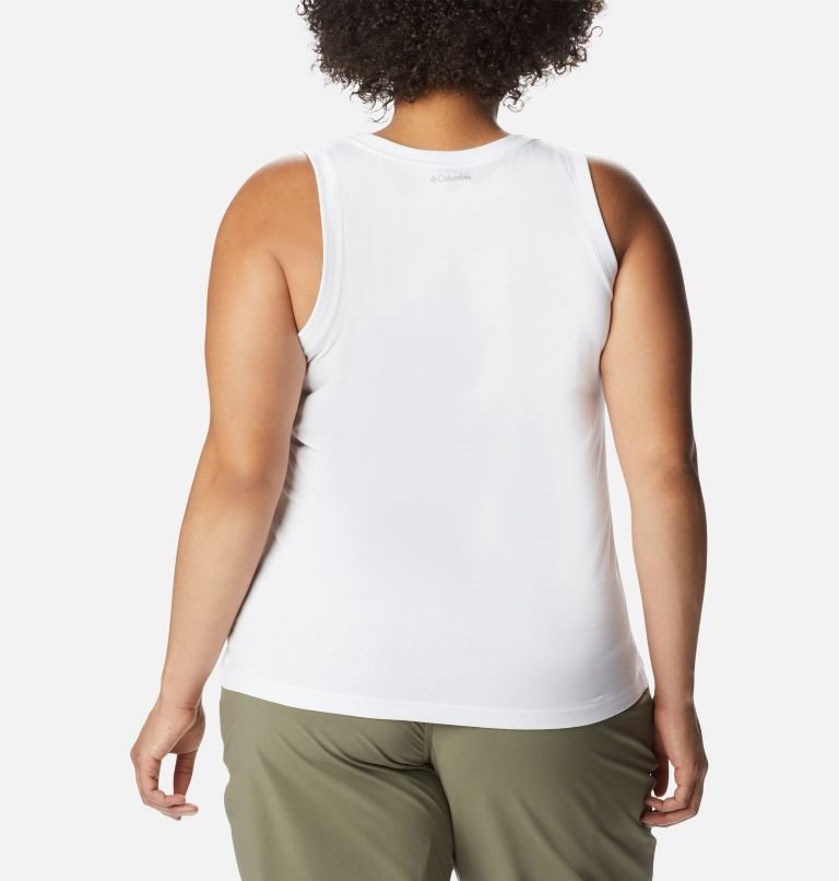 Women's Columbia Sapphire Point Tanks White | Plus Size CA-I8AC5